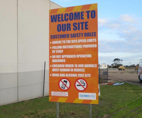 Large Safety Signage